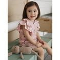 thumbnail image 1 of Modern Moments By Gerber Toddler Girl Ribbed Ruffled Romper, (12 months - 5T), 1 of 9