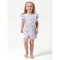 thumbnail image 1 of Modern Moments By Gerber Toddler Girl Ribbed Ruffled Romper, (12 months - 5T), 1 of 8