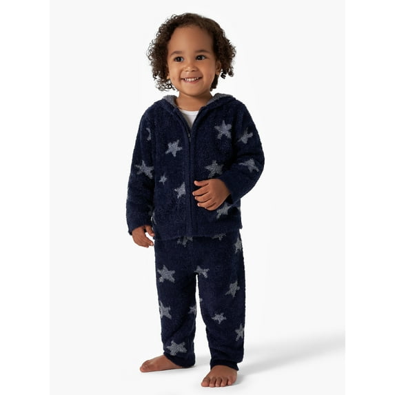 Modern Moments By Gerber Toddler Unisex Cozy Zip up Hoodie & Jogger, 2-Piece Outfit Set, 12M - 5T