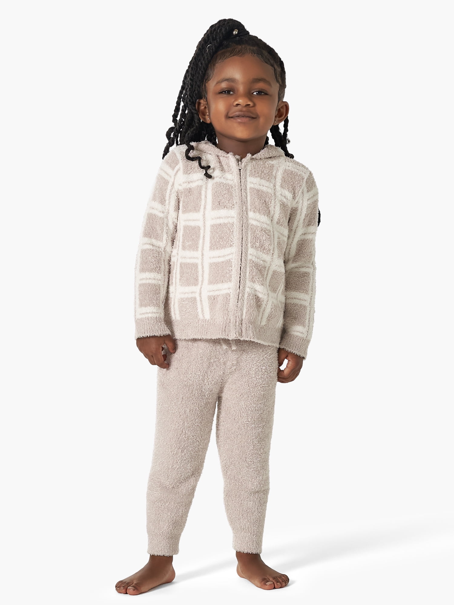 Modern Moments By Gerber Toddler Unisex Cozy Zip up Hoodie & Jogger, 2-Piece Outfit Set, 12M - 5T