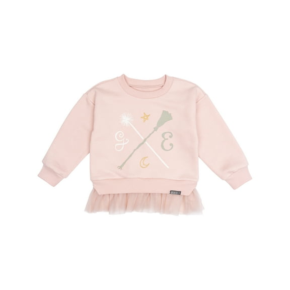 Modern Moments Toddler Girl Drop Shoulder Wicked Sweatshirt, Sizes 12 Months - 5T