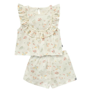 Modern Moments Toddler Girl Eyelet Ruffle Short Set, 2-Piece, Sizes 12M-5T