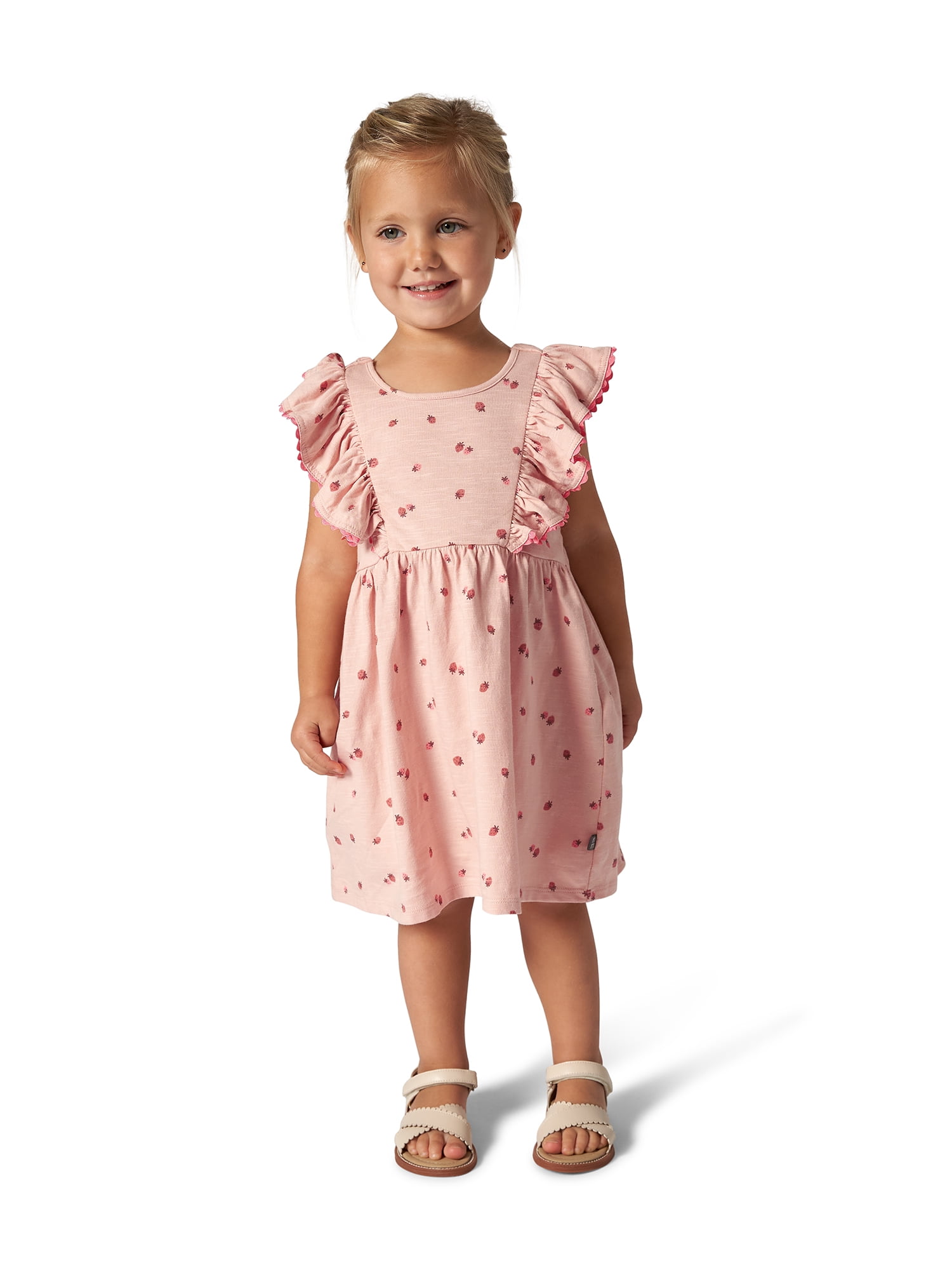 BABIES TEE DRESS WITH GATHERED SKIRT MINIATURE MOMENTS main image 1