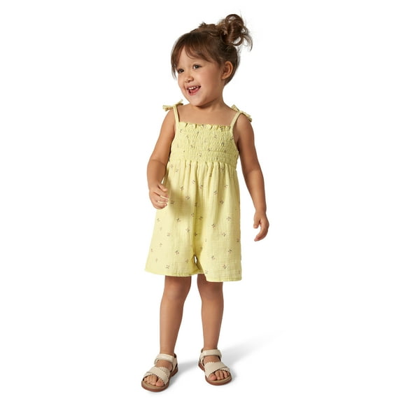 Modern Moments Toddler Girl Sleeveless Wide Leg Romper, Sizes 12M-5T