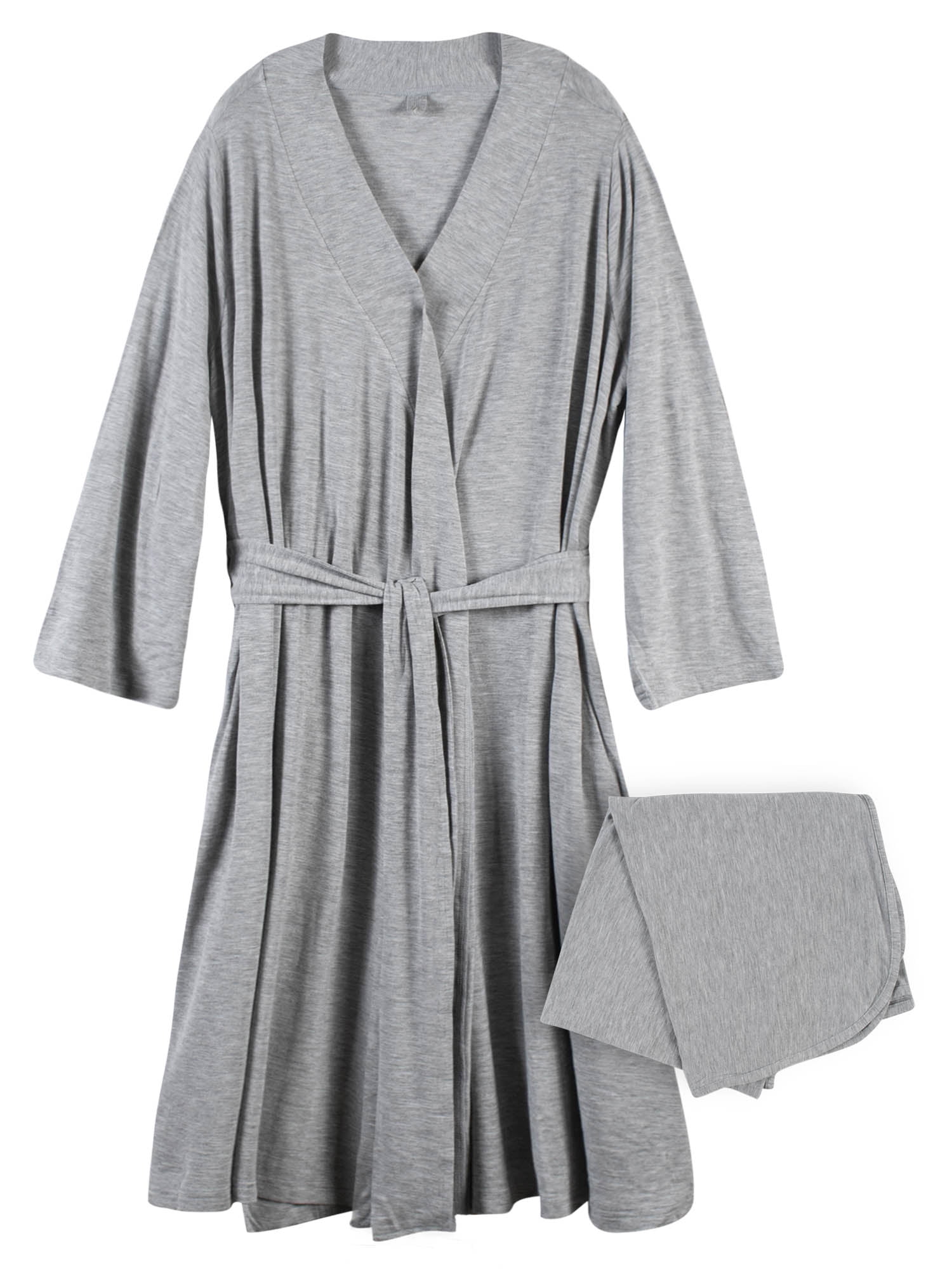 Modern Moments by Gerber Baby Boy, Baby Girl, Unisex Robe & Swaddle Blanket Set, 2-Piece
