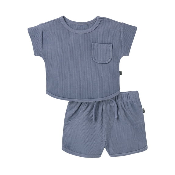 Modern Moments by Gerber Baby Boy Binding Shirt and Short Outfit Set, 2-Piece, Sizes 0/3 Months - 24 Months