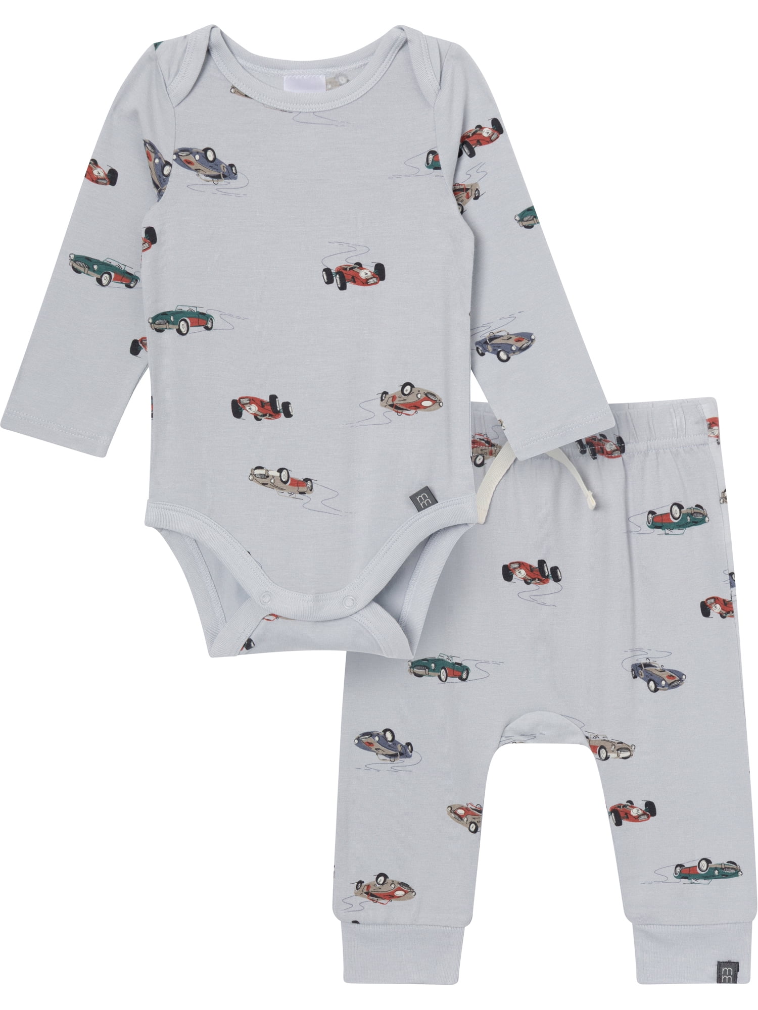 Modern Moments by Gerber Baby Boy Bodysuit and Pant Outfit Set, 2-Piece, Sizes 0/3 Months - 18 Months