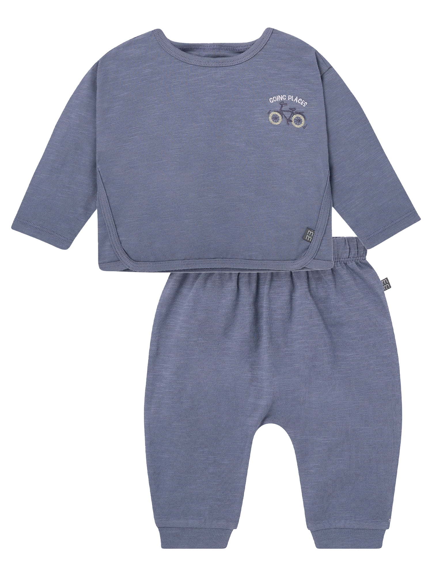 Modern Moments by Gerber Baby Boy Box Fit Top and Harem Pant Outfit Set, 2-Piece, Sizes 0/3 Months - 24 Months