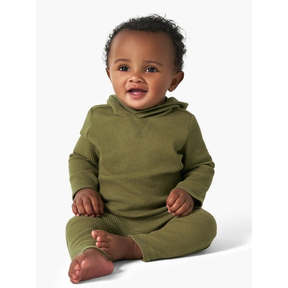 Modern Moments by Gerber Hoodie and Pant Outfit Set, 2-Piece, Sizes 0/3M-24M