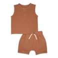 thumbnail image 1 of Modern Moments by Gerber Baby Boy Casual Sleeveless Top and Short Outfit Set, Sizes 0/3 Months - 24 Months, 1 of 9