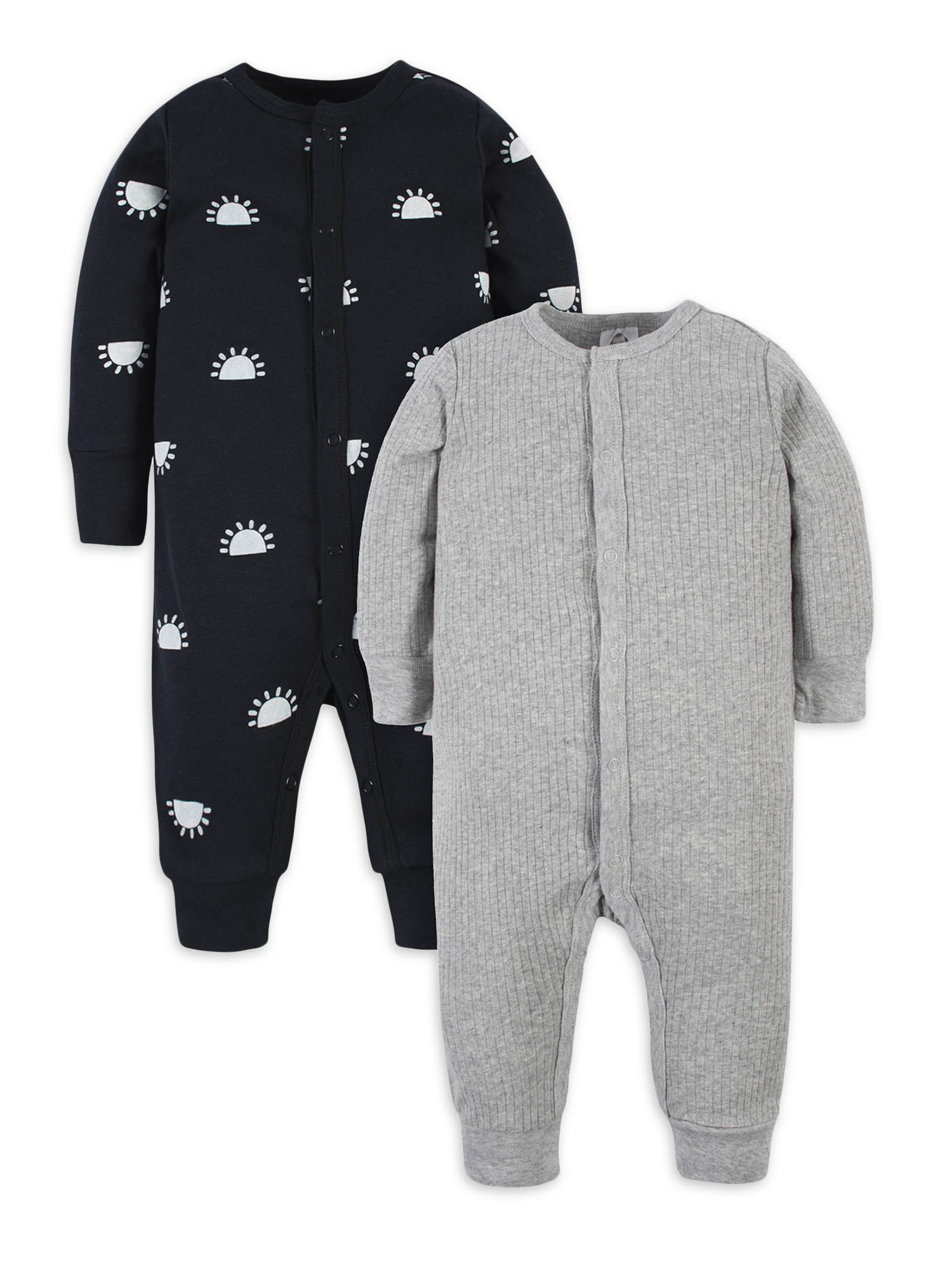 Modern Moments by Gerber Baby Boy Coveralls, 2-Pack (Newborn-12 Months ...