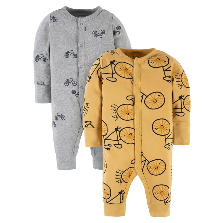 Modern Moments Months) Gerber Boy Coveralls, 2-Pack (Newborn-24 by Baby