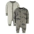 thumbnail image 1 of Modern Moments by Gerber Baby Boy Coveralls, 2-Pack (Newborn-24 Months), 1 of 11