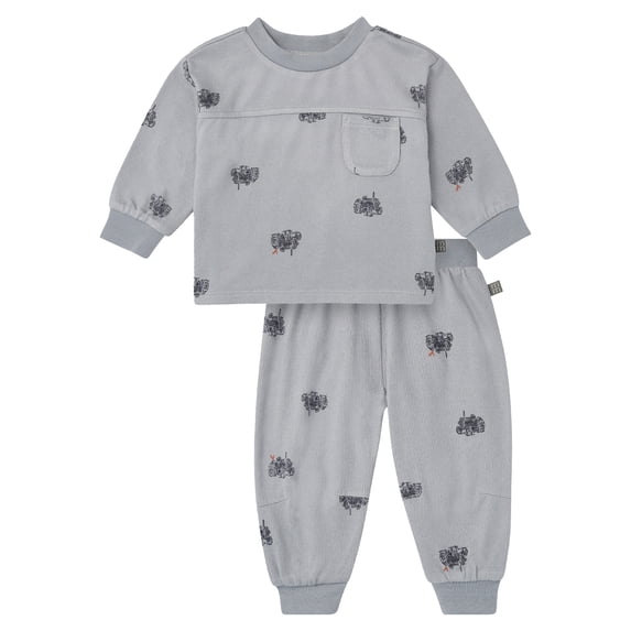 Modern Moments by Gerber Baby Boy Hacci Top and Jogger Outfit Set, Sizes 0/3 Months - 24 Months