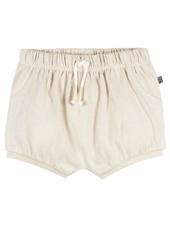 by Gerber Baby Boy Harem Bubble Organic Shorts with Dreawstring, Sizes 0/3 Months - 24 Months