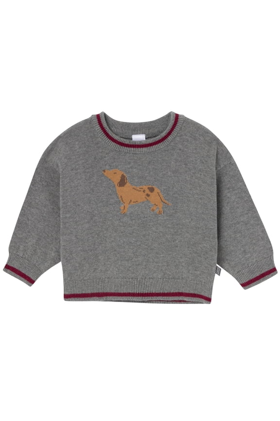 by Gerber Baby Boy Jacquard Sweater, Sizes 0/3 Months - 24 Months