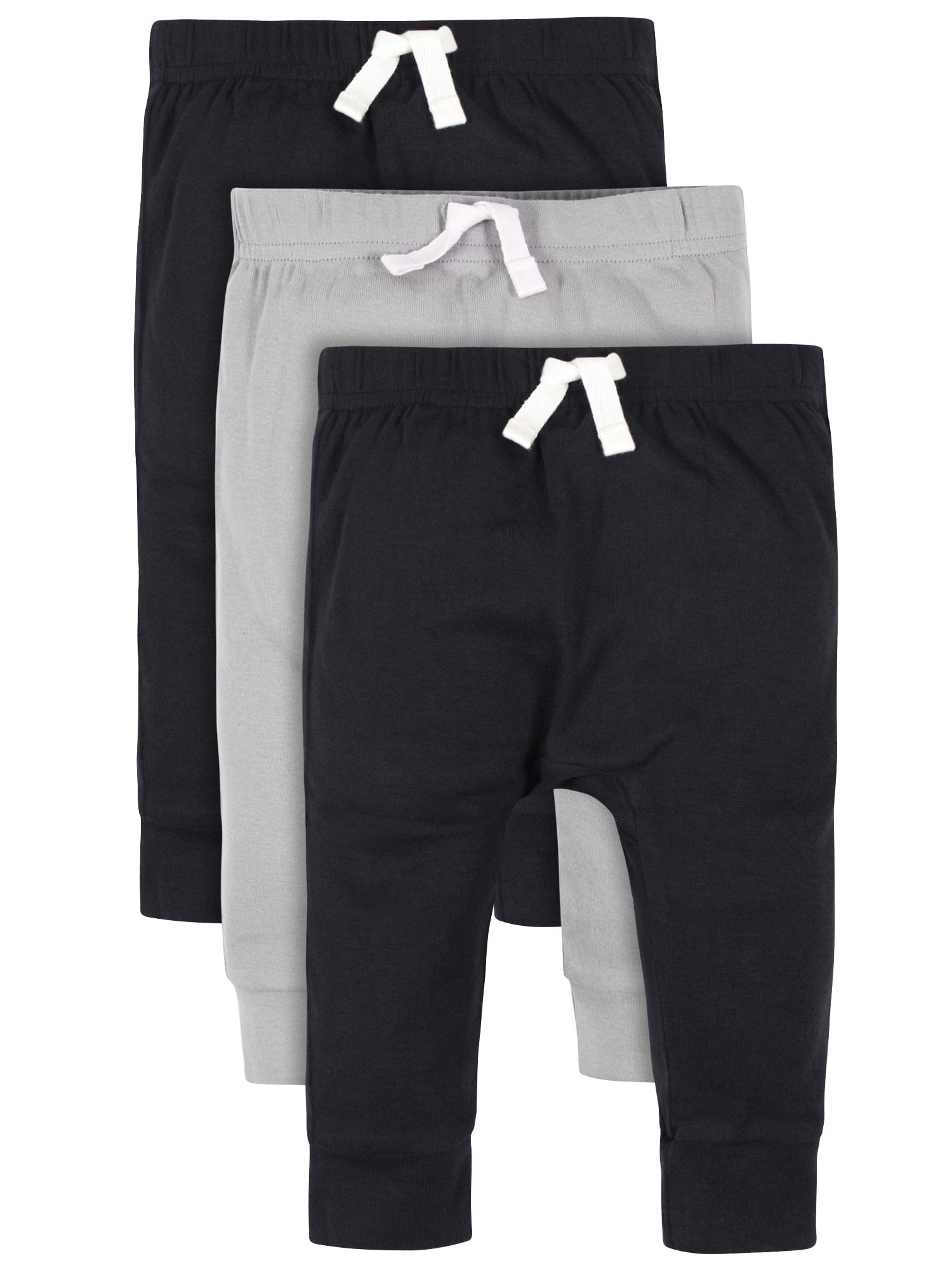 Modern Moments by Gerber Baby Boy Jogger Pants, 3 Pack (Newborn 3/6M