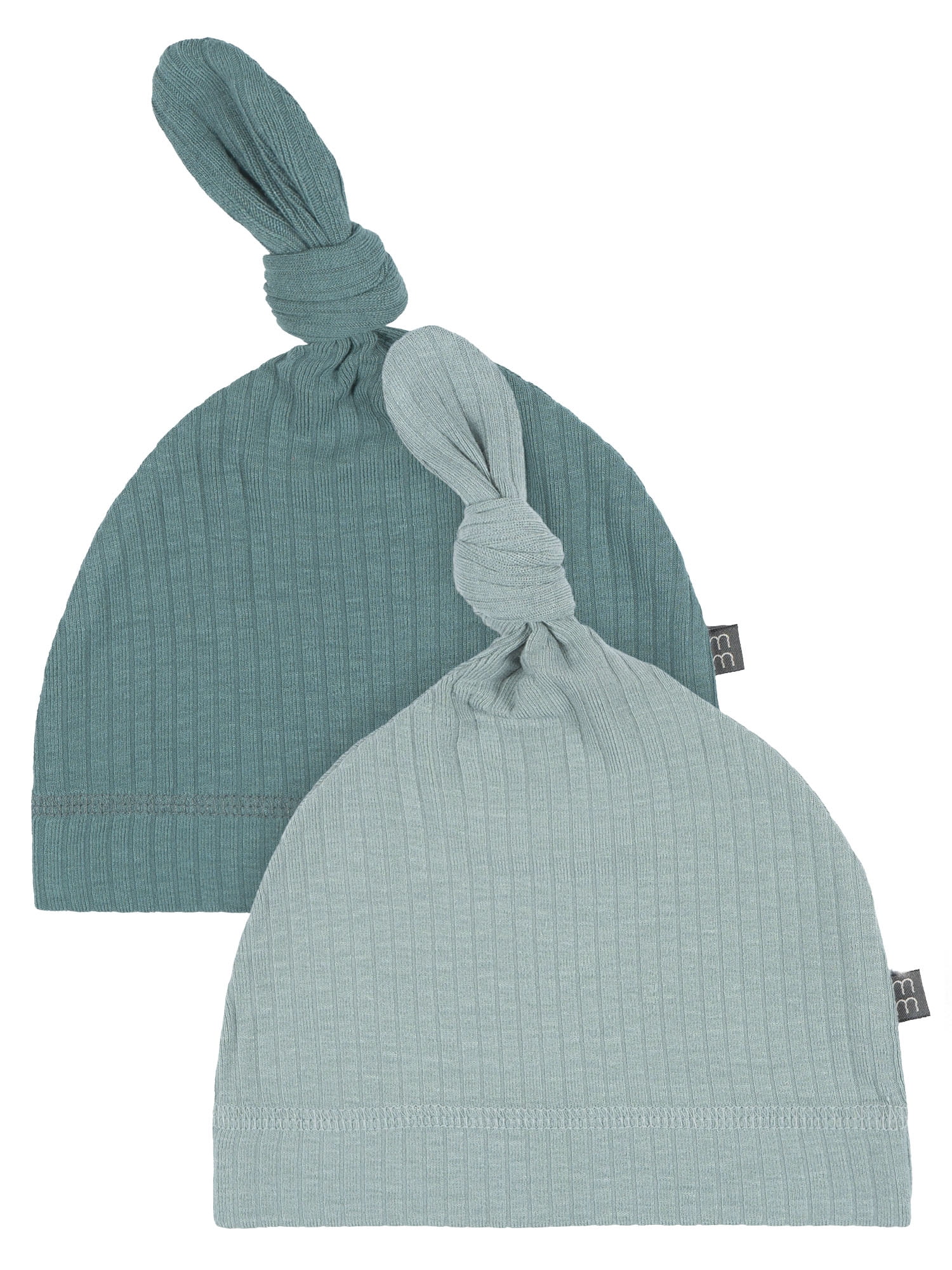 Modern Moments by Gerber Baby Boy Knotted Caps, 2-Pack, Sizes Newborn - 0/6 Months