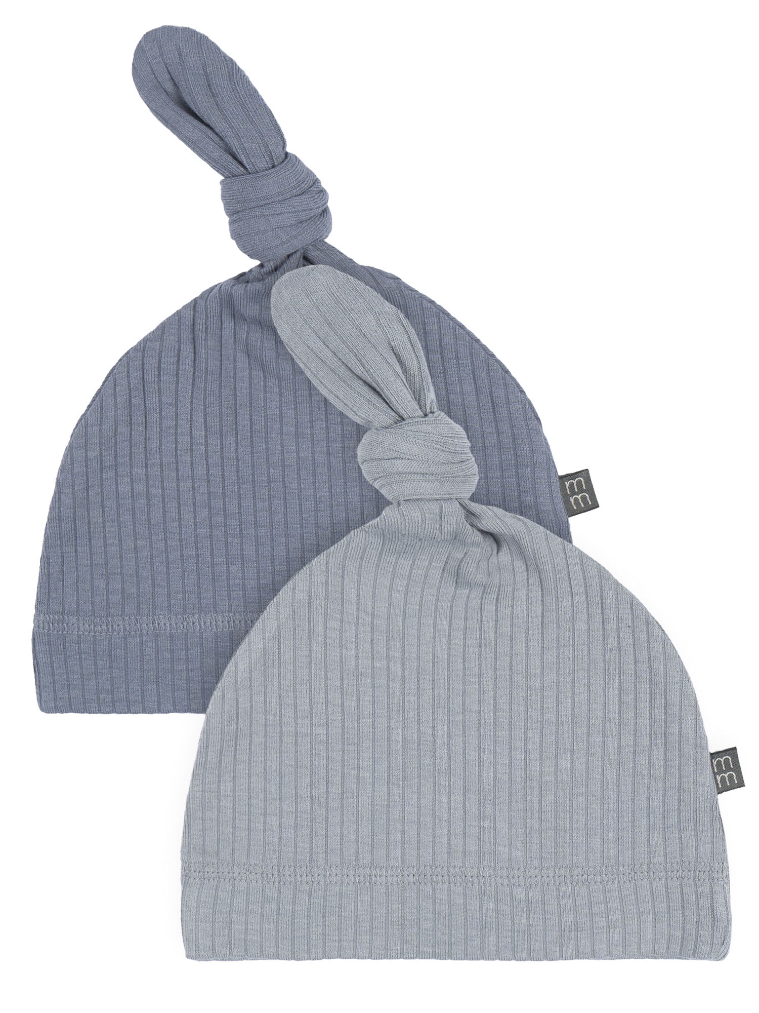 Modern Moments by Gerber Baby Boy Knotted Caps, 2-Pack, Sizes Newborn - 0/6 Months