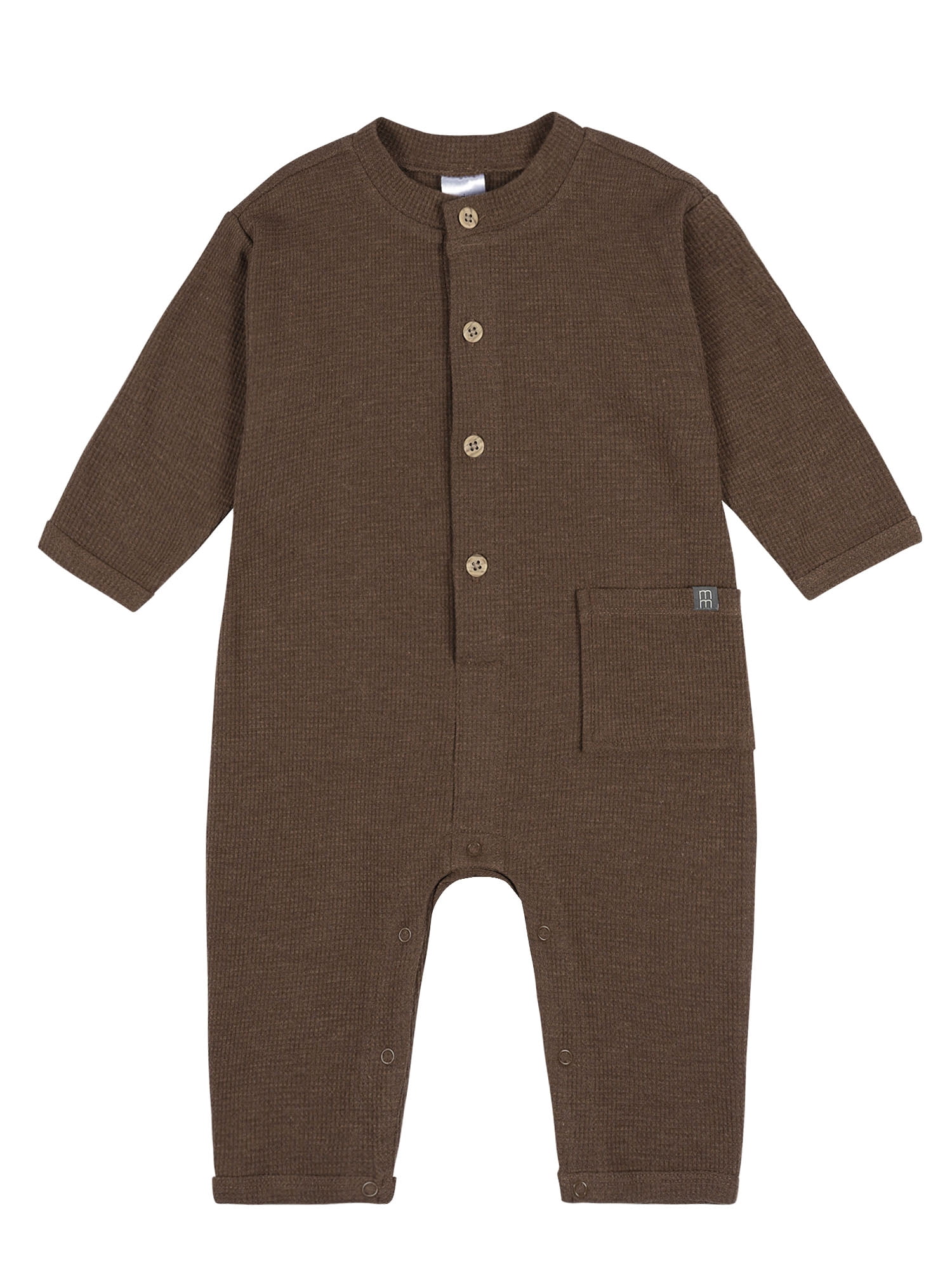 Modern Moments by Gerber Baby Boy Long Leg Hacci Romper, Sizes 0/3 Months - 24 Months
