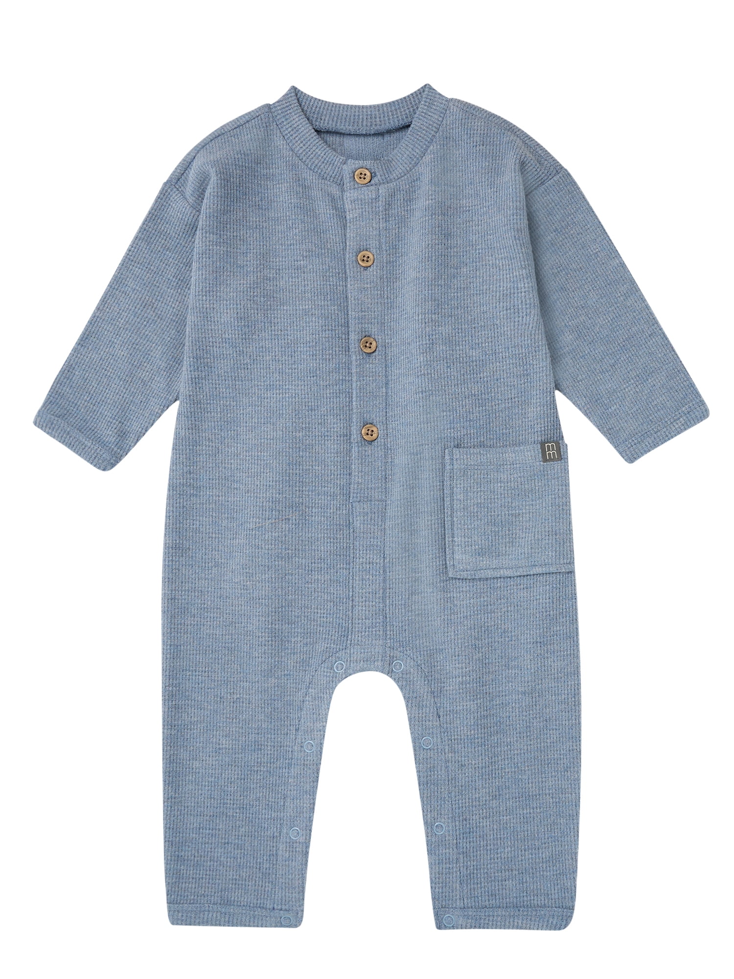 Modern Moments by Gerber Baby Boy Long Sleeve and Leg Hacci Romper, Sizes 0/3 Months - 24 Months