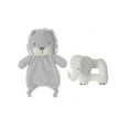 thumbnail image 1 of Modern Moments by Gerber Baby Boy Lovie & Rattle Toys, 2-Piece Set, Gray Lion & Elephant, 1 of 7