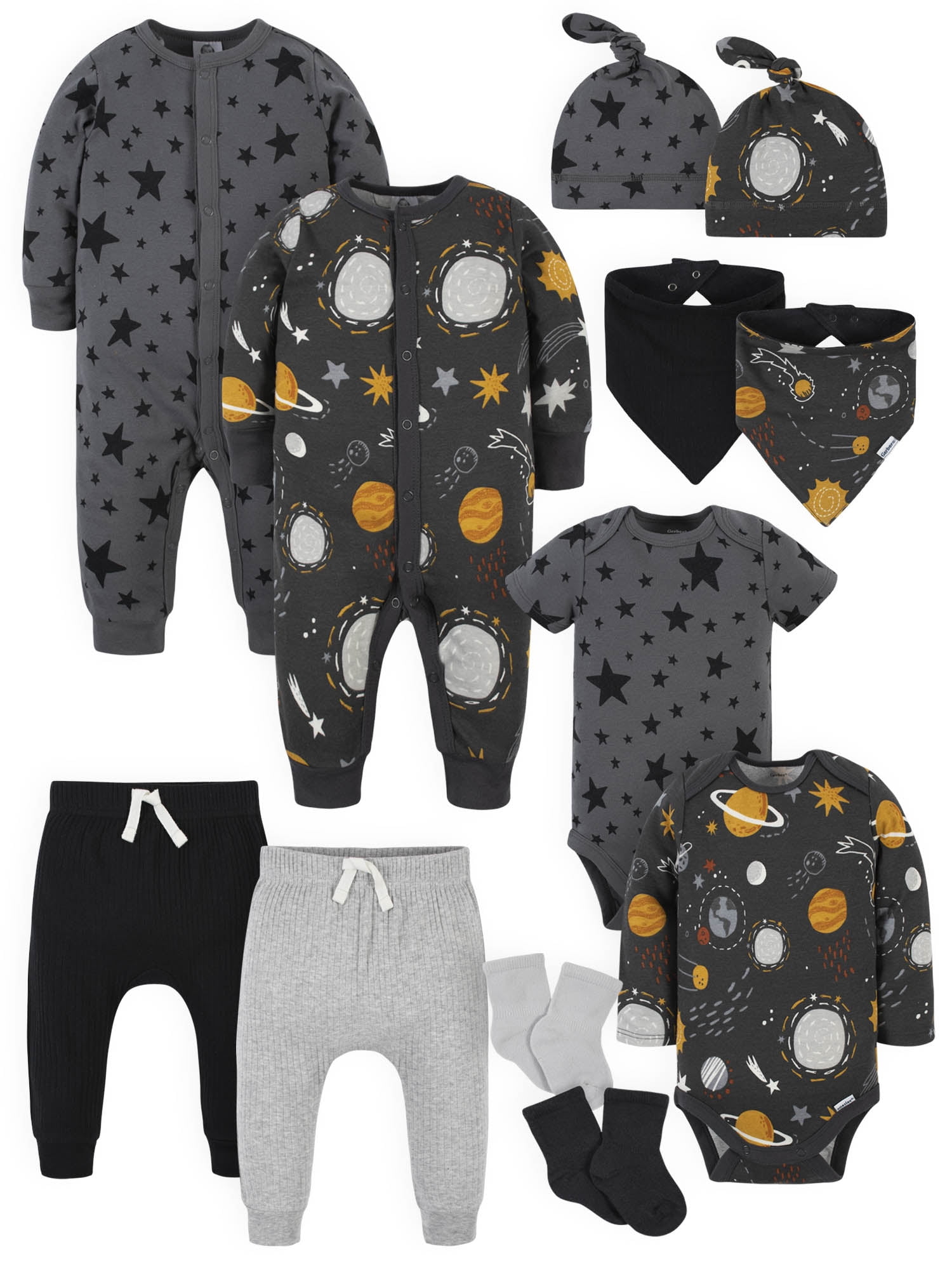by Gerber Baby Boy Newborn Shower Gift Set, 12 Piece, Newborn-3/6 Months