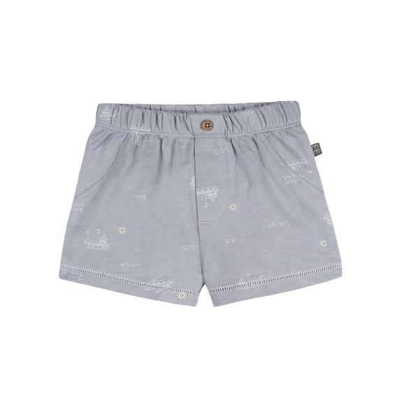 Modern Moments by Gerber Baby Boy Organic Shorts with Mock Pocket, Sizes 0/3 Months - 24 Months