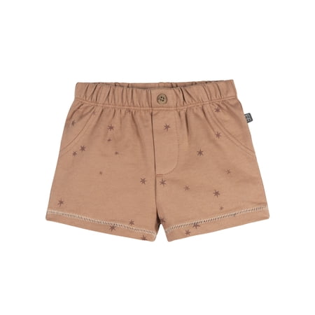 Modern Moments by Gerber Baby Boy Organic Shorts with Mock Pocket, Sizes 0/3 Months - 24 Months