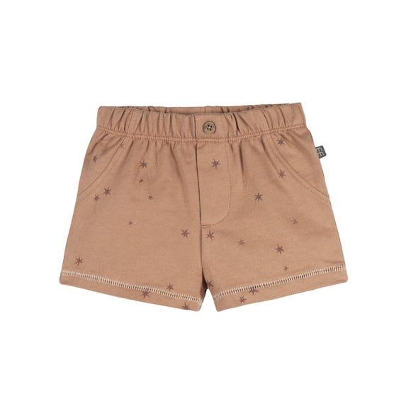 Modern Moments by Gerber Baby Boy Organic Shorts with Mock Pocket, Sizes 0/3 Months - 24 Months