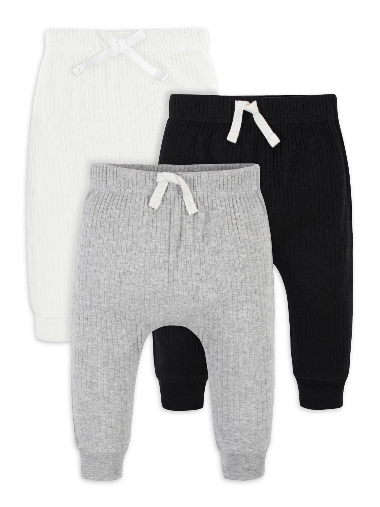 Modern Moments by Gerber Baby Boy Pants, 3Pack (Newborn 12M