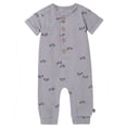 thumbnail image 1 of Modern Moments by Gerber Baby Boy Short Sleeve Henley Romper, Sizes 0/3 Months - 24 Months, 1 of 7