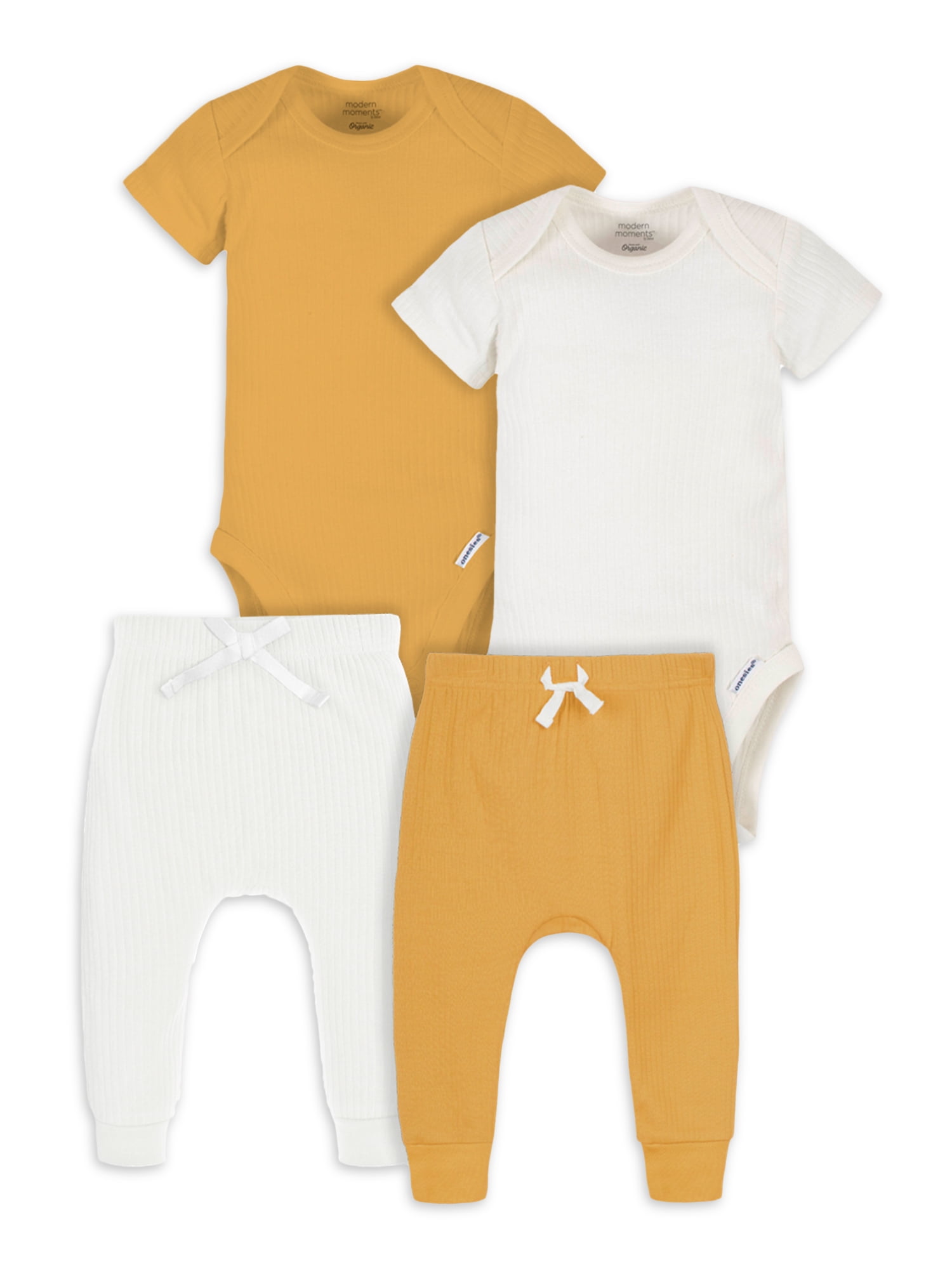 Modern Moments by Gerber Baby Boy Short Sleeve Onesies Bodysuit & Pant