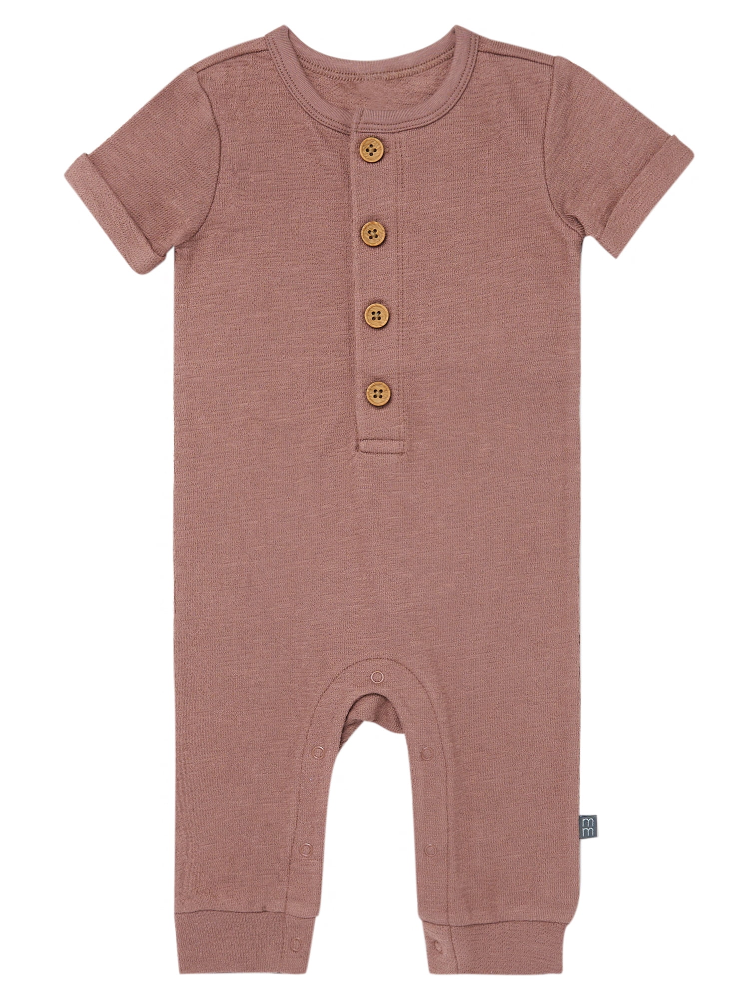 Modern Moments by Gerber Baby Boy Short Sleeve Slouch Romper, Sizes 0/3 Months - 24 Months