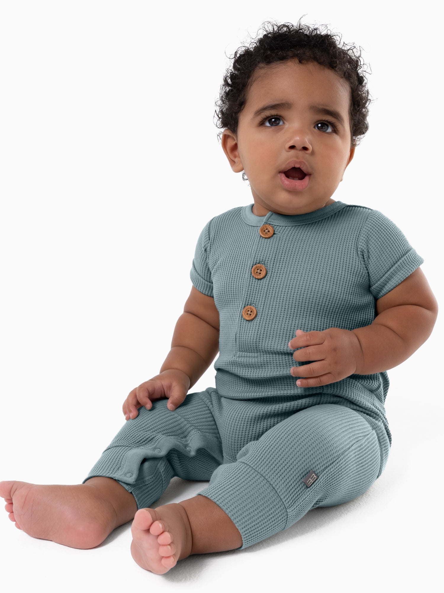 Modern Moments by Gerber Baby Boy Short Sleevee and Long Leg Romper