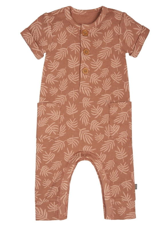 Modern Moments by Gerber Baby Boy Short Sleevee and Long Leg Romper, Sizes 0/3 Months - 24 Months