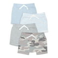 thumbnail image 1 of Modern Moments by Gerber Baby Boy Shorts, 4-Pack, (0/3M-24M), 1 of 15