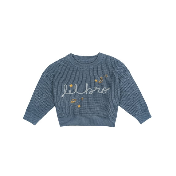 Modern Moments by Gerber Baby Boy Sibling Matching Sweater, Sizes 0/3 Months - 24 Months