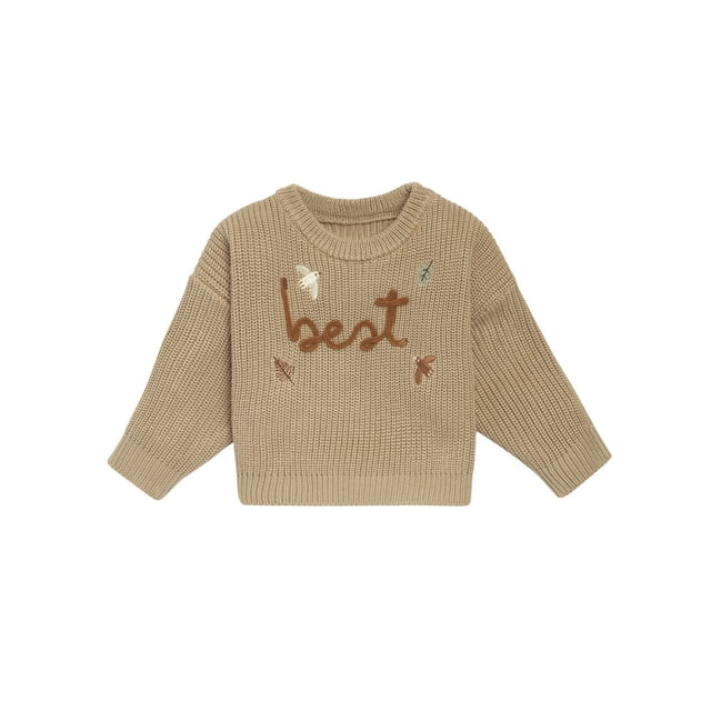 Modern Moments by Gerber Baby Boy Sibling Matching Sweater, Sizes 0/3 Months - 24 Months