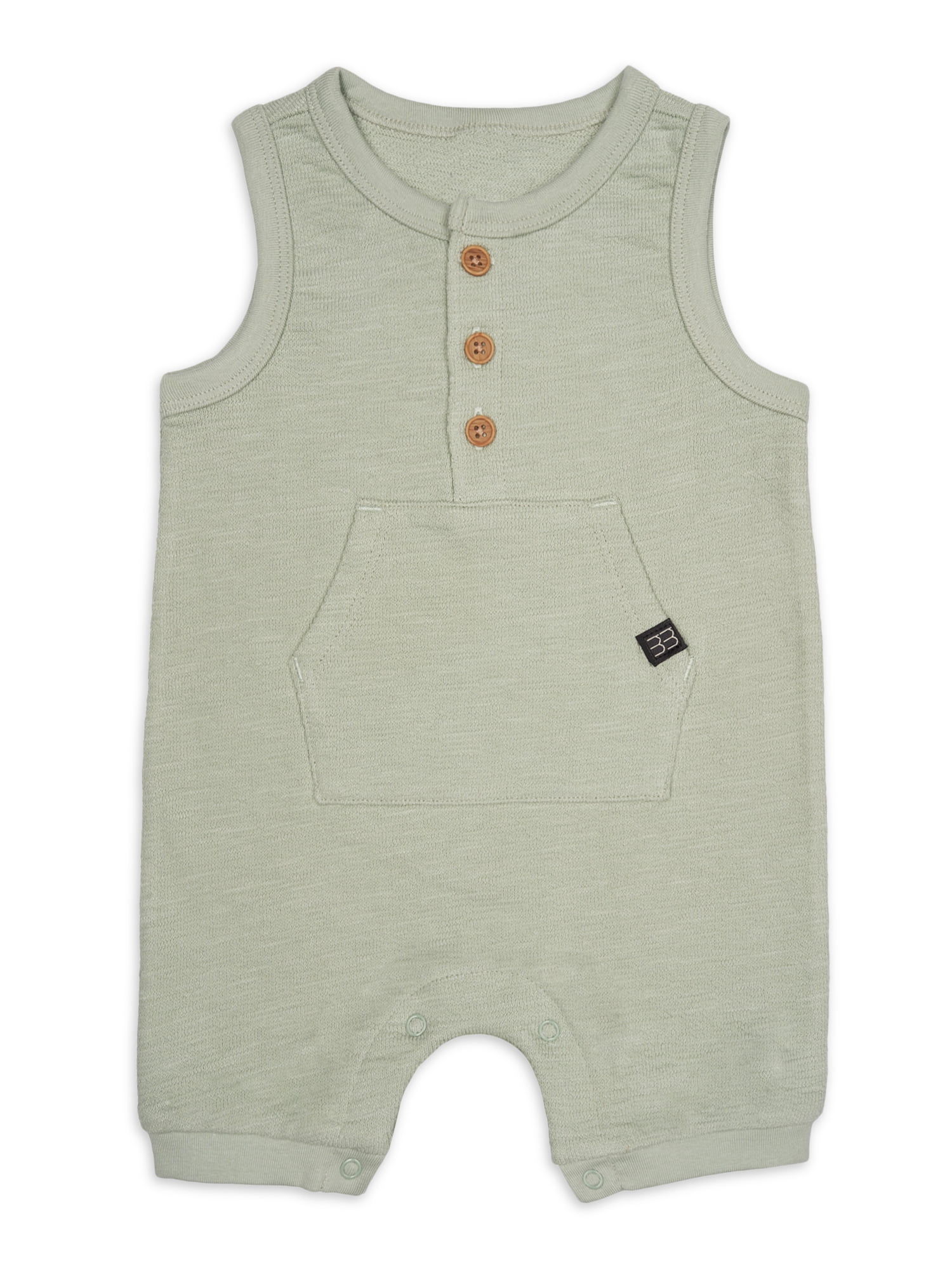 Modern Moments by Gerber Baby Boy Sleeveless Romper, Sizes 0/3 Months