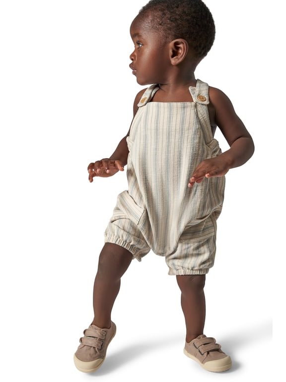 by Gerber Baby Boy Sleeveless Romper, Sizes 0/3 Months - 24 Months