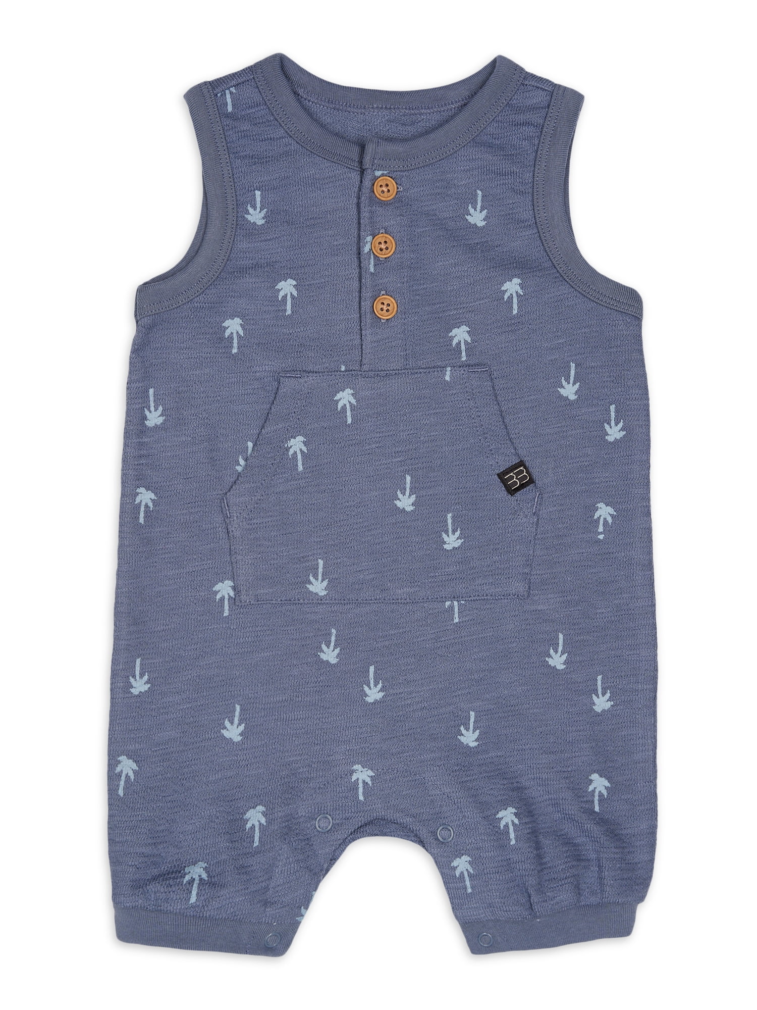 Modern Moments by Gerber Baby Boy Sleeveless Romper, Sizes 0/3 Months