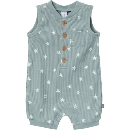 Modern Moments by Gerber Baby Boy Sleeveless Romper, Sizes 0/3 Months - 24 Months