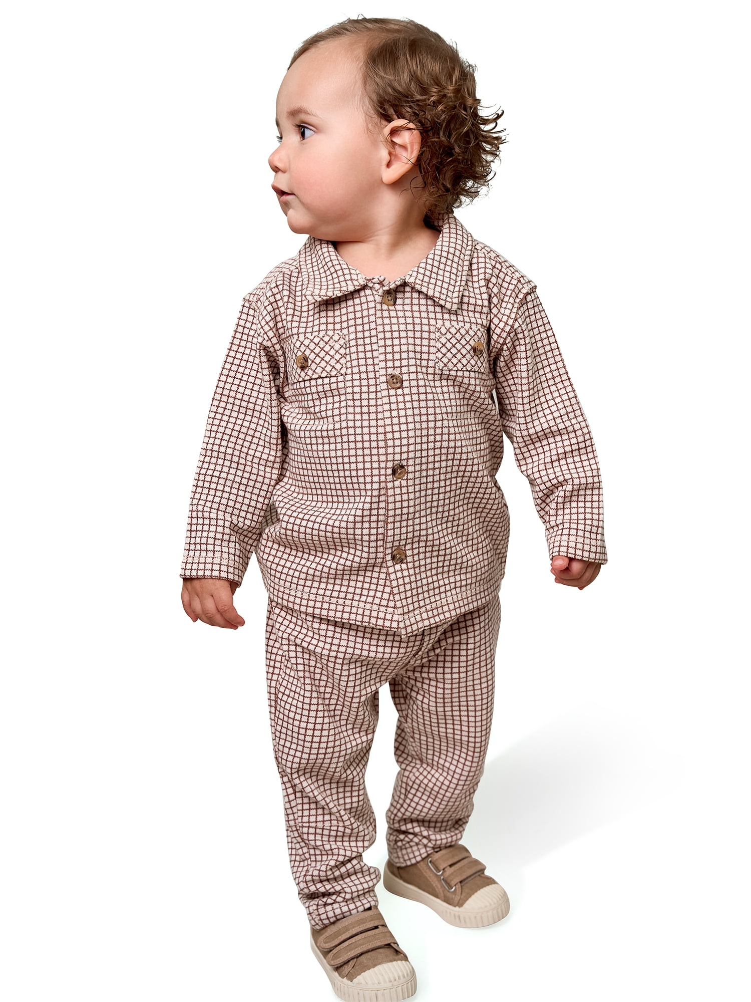 Modern Moments by Gerber Baby Boy Top and Pant Outfit Set, 2-Piece, Sizes 0/3 Months -24 Months
