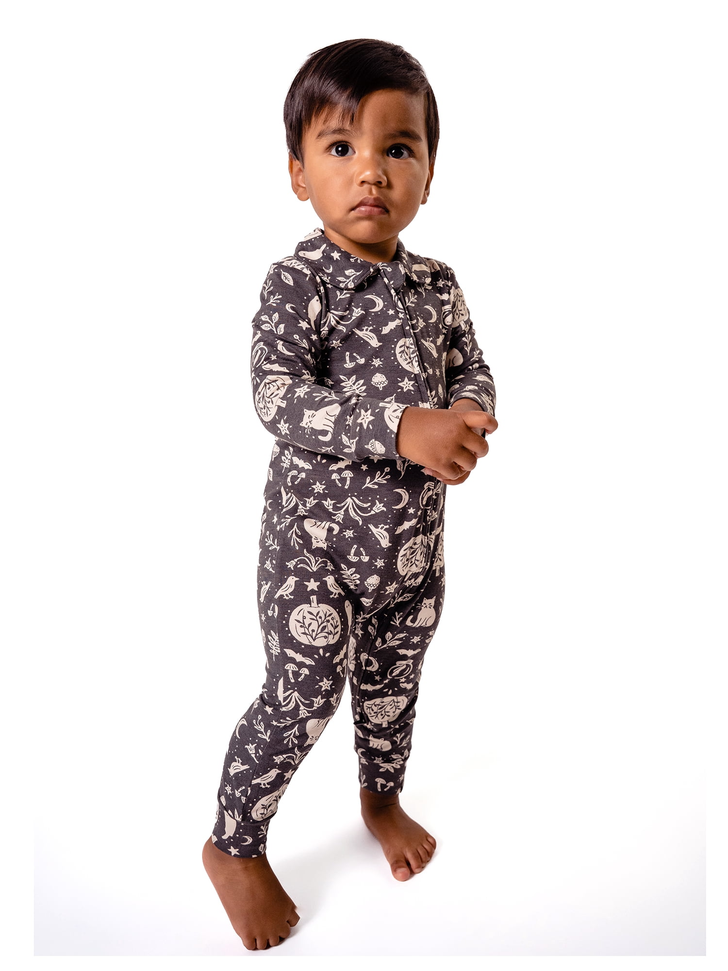 Modern Moments by Gerber Baby Boy Two-Way Zip Viscose Halloween Peter Pan Coverall, Sizes Newborn - 12 Months