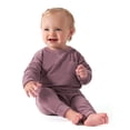 thumbnail image 1 of Modern Moments by Gerber Baby Boy or Girl Gender Neutral Long Sleeve Velour Top & Pant, 2-Piece Outfit Set, Sizes 0/3-24 Months, 1 of 10