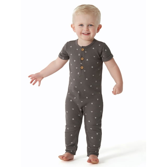 Modern Moments by Gerber Baby Boy or Girl Unisex Long Leg Romper, Sizes ...