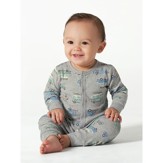 Modern Moments by Gerber Baby Boy or Girl Unisex Long Sleeve Coverall (Newborn - 12 Months)