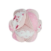 Modern Moments by Gerber Baby Boy or Girl Unisex Plush Developmental Sensory Ball, Pink Roses