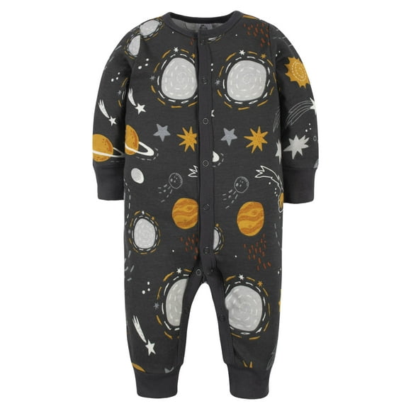 Modern Moments by Gerber Baby Boys Mitten Cuff Coverall, (NB - 0/3M)